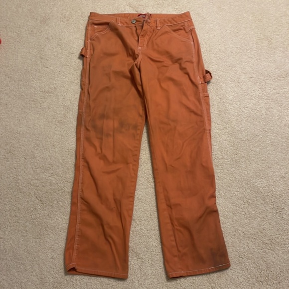 Dickie’s relaxed fit orange carpenter pant - Picture 4 of 5